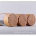 15ml 30ml 50ml Luxury Bamboo Wood Cylinder ABS Plastic Airless Bottle